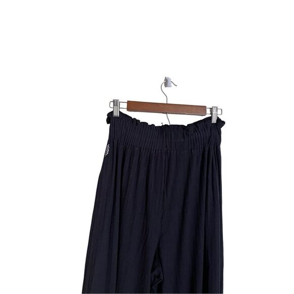 Free People Movement Blissed Out Wide Leg Pants Black Womans Small - Picture 7 of 11